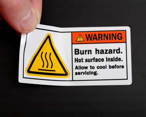 Hot Warning Labels | Hot Temperature Indication