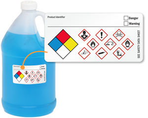 Write-On GHS and NFPA Combo Label