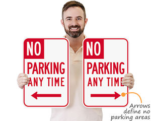 No Parking Signs With Arrows