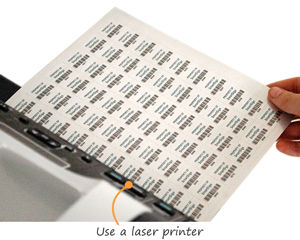 Print your own barcode asset labels