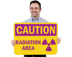 Caution Radiation Sign