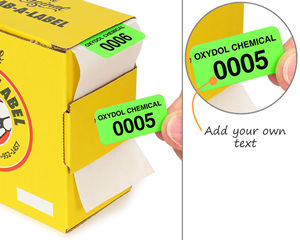 Sequential Number Labels