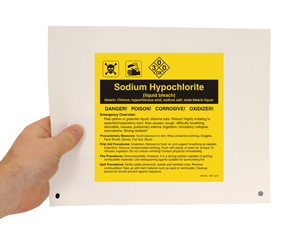 Sodium Hypochlorite Labels