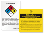 Chloroform Labels