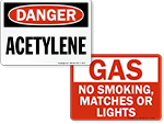 Gas Identification Signs
