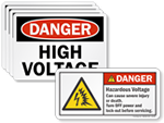 High Voltage Labels