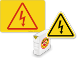 High Voltage Symbol Labels
