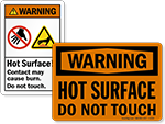 Hot Surface Labels