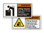 Lifting Hazard Labels