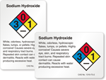 Sodium Hydroxide Labels