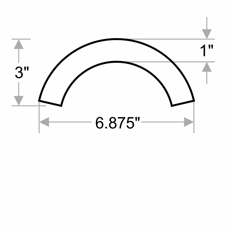 Die crescent 6.875x3 