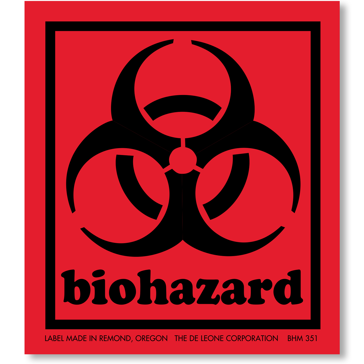 ☣ Biohazard Stickers & Biohazard Labels