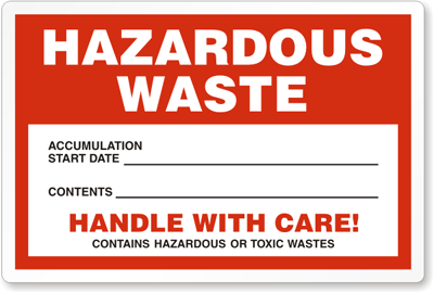 Hazardous Waste Label Templates