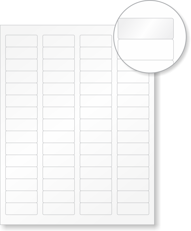 Blank Laser Printable Label Sheets 0 66in X 1 75in Labels SKU LZR 