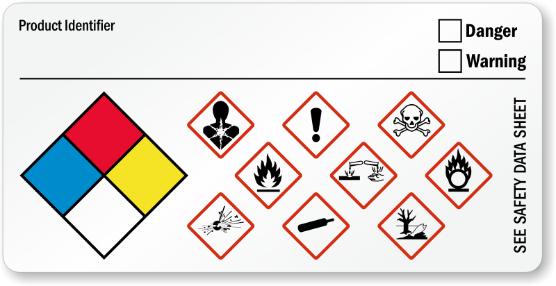 GHS Labels with NFPA Diamond | MySafetyLabels