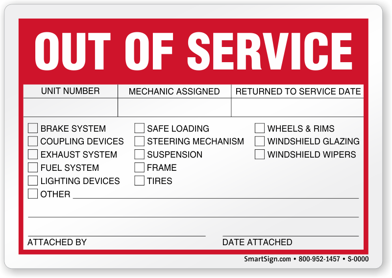 Service notice