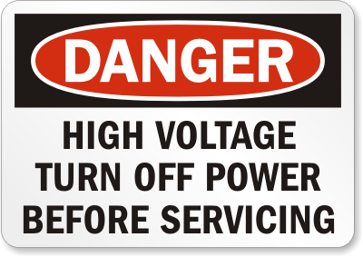 Electricians Only Labels | Prevent electrical accidents