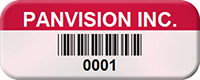 Custom Barcode Tags 1/2 in. x 1 1/4 in.