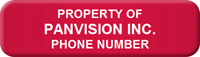 Asset Label Property of Company Name with Phone Number