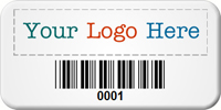 SunGuard Asset Label, Company Name with Barcode