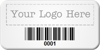 Custom Barcode Tags, 3/4 in. x 1 1/2 in.