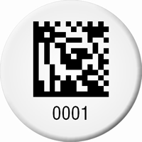 Customizable 2D Barcode Asset Tags Add Own Numbering