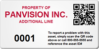 Customizable QR Code on Asset Tags