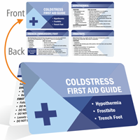 Coldstress First Aid Guide, Fold over Safety Wallet Card