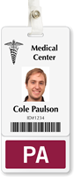 PA Badge Buddy For Vertical ID Cards
