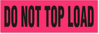 Do Not Top Load Label