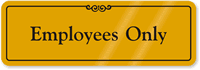 Gold DiamondPlate™ Door Sign