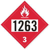 Flammable Dot Placard