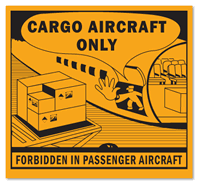 Danger Passenger Aircraft Label