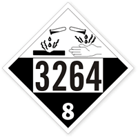 Corrosive Liquid Placard