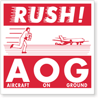 Rush AOG Label