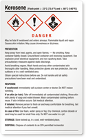 Kerosene Danger Large GHS Chemical Label
