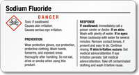 Sodium Fluoride Chemical GHS Label, 2in. x 3.75in.