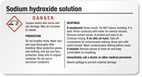 Sodium Hydroxide GHS Chemical Label - Small