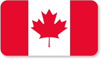 Canadian Flag Helmet Hard Hat Stickers