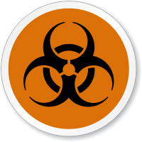 Biohazard Symbol ISO Circle Sign