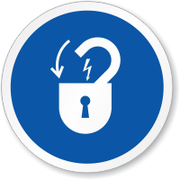 Lock Out Electrical Power ISO Sign