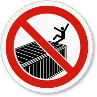 No Handrail Watch Your Step ISO Sign