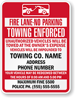 Fire Lane No Parking