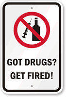 Drug Free Zone Sign