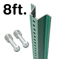 High Strength U Channel Sign Post   8' tall