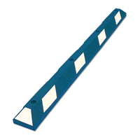 ADA Parking Wheel Rubber Stop Reflective White Strips