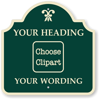 Custom Palladio Sign   Choose Clipart, Add Wording