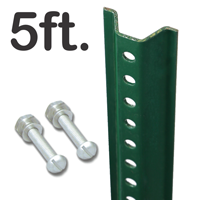 Standard U Channel Sign Post  5' tall
