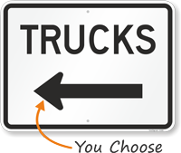 with Arrow Sign