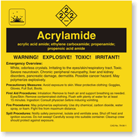 Acrylamide ANSI Chemical Label